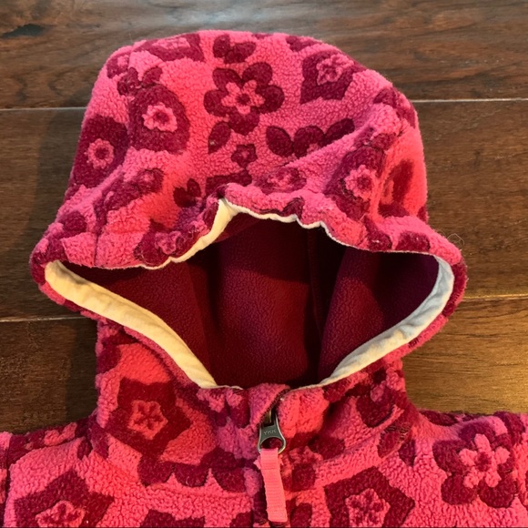 REI infant pink jacquard fleece jacket - Picture 2 of 7
